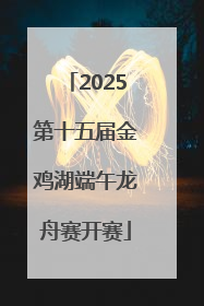 2025第十五届金鸡湖端午龙舟赛开赛