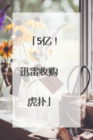 5亿！迅雷收购虎扑