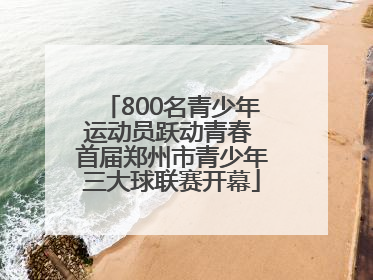800名青少年运动员跃动青春 首届郑州市青少年三大球联赛开幕