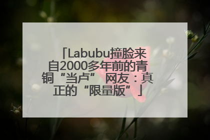 Labubu撞脸来自2000多年前的青铜“当卢” 网友：真正的“限量版”